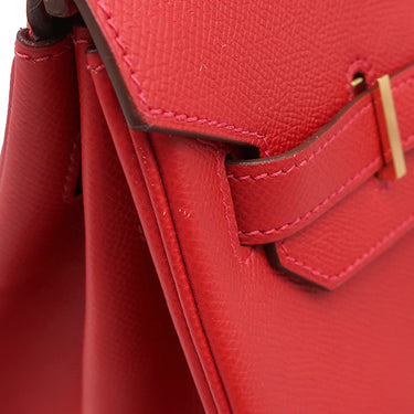 エルメス HERMES バーキン35 ルージュカザック ヴォーエプソン ハンドバッグ ゴールド金具 【PO品】 赤