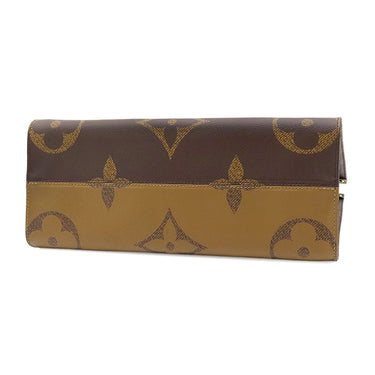 ルイヴィトン LOUIS VUITTON オンザゴー MM M45321 モノグラム モノグラムキャンバス モノグラムリバースキャンバス トートバッグ ゴールド金具 茶 ハンドバッグ