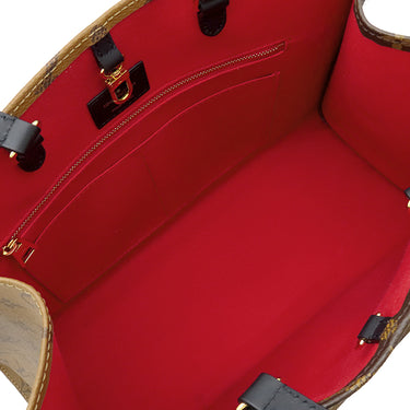 ルイヴィトン LOUIS VUITTON オンザゴー MM M45321 モノグラム モノグラムキャンバス モノグラムリバースキャンバス トートバッグ ゴールド金具 茶 ハンドバッグ