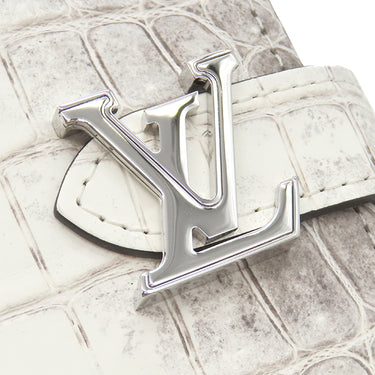 ルイヴィトン LOUIS VUITTON LV ヴェルティカル ウォレット コンパクト N87279 サハラ×ブラウン クロコダイル 二つ折り財布 シルバー金具 新品 未使用