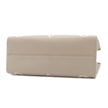ルイヴィトン LOUIS VUITTON オンザゴー MM M45494 トゥルトレール×クレーム モノグラムアンプラント バイカラーモノグラムアンプラント トートバッグ ゴールド金具 グレー 肩掛け
