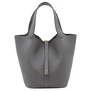 エルメス HERMES ピコタンロック MM 22 アルドワーズ トリヨンクレマンス ハンドバッグ シャンパンゴールド金具 新品 未使用 グレージュ 2024年製