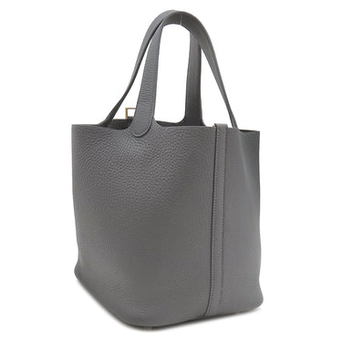 エルメス HERMES ピコタンロック MM 22 アルドワーズ トリヨンクレマンス ハンドバッグ シャンパンゴールド金具 新品 未使用 グレージュ 2024年製