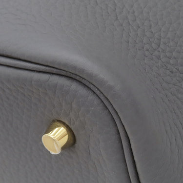 エルメス HERMES ピコタンロック MM 22 アルドワーズ トリヨンクレマンス ハンドバッグ シャンパンゴールド金具 新品 未使用 グレージュ 2024年製