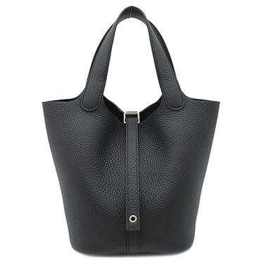 エルメス HERMES ピコタンロック 18 PM ブラック トリヨンクレマンス ハンドバッグ シルバー金具 新品 未使用 黒 2025年製