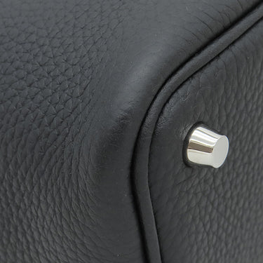 エルメス HERMES ピコタンロック 18 PM ブラック トリヨンクレマンス ハンドバッグ シルバー金具 新品 未使用 黒 2025年製