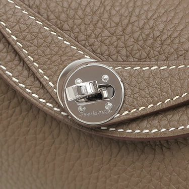 エルメス HERMES リンディ ミニ エトゥープ トリヨンクレマンス ショルダーバッグ シルバー金具
