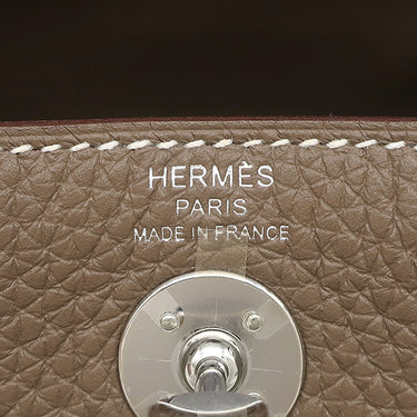 エルメス HERMES リンディ ミニ エトゥープ トリヨンクレマンス ショルダーバッグ シルバー金具