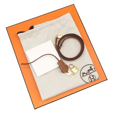 エルメス HERMES ケリー25 内縫い ゴールド トゴ 2WAYバッグ ゴールド金具 新品 未使用 茶 2026年製