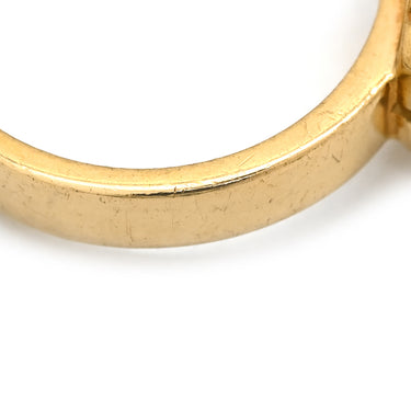 シャネル Chanel カメリア ダイヤ イエローゴールド K18YG ダイヤモンド リング 指輪 18K 750 YG フラワーモチーフ 9.5号