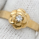 シャネル Chanel カメリア ダイヤ イエローゴールド K18YG ダイヤモンド リング 指輪 18K 750 YG フラワーモチーフ 9.5号