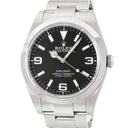 腕時計 ロレックス ROLEX エクスプローラー1 214270 ランダム番 自動巻き メンズ 未使用 ランダム番 ブラック 黒 バーコード付き保護シール