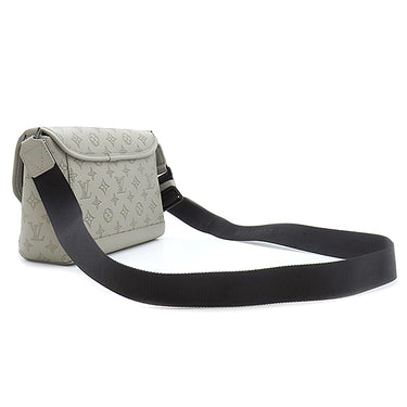 ルイヴィトン LOUIS VUITTON パルス メッセンジャー M14912 サンド カーフ モノグラムシャドウ ショルダーバッグ マットブラック金具 ベージュ