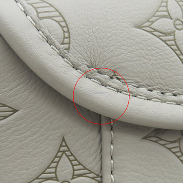 ルイヴィトン LOUIS VUITTON パルス メッセンジャー M14912 サンド カーフ モノグラムシャドウ ショルダーバッグ マットブラック金具 ベージュ