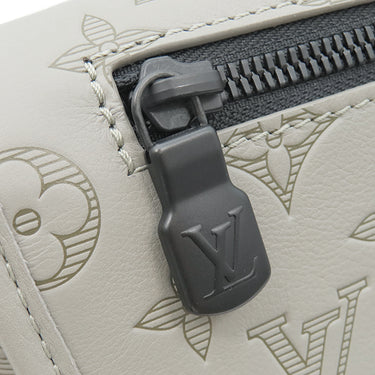 ルイヴィトン LOUIS VUITTON パルス メッセンジャー M14912 サンド カーフ モノグラムシャドウ ショルダーバッグ マットブラック金具 ベージュ