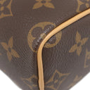 ルイヴィトン LOUIS VUITTON ナノ スピーディ M81085 モノグラム モノグラムキャンバス 2WAYバッグ ゴールド金具 ショルダー ハンドバッグ 茶
