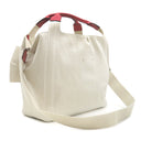 ヴァレンティノ VALENTINO アトリエ 02 ボウエディション UW0B0H95SVJ アイボリー×レッド キャンバス レザー 2WAYバッグ シルバー金具 白 赤 肩掛け トート