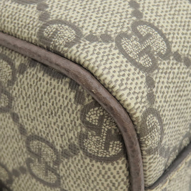 グッチ GUCCI オフィディア スモール ボストンバッグ 517350 ベージュ×ダークブラウン GGスプリームキャンバス レザー 2WAYバッグ ゴールド金具 茶 シェリー