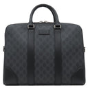 グッチ GUCCI GGスプリーム ブリーフケース 474135 ブラック GGスプリームキャンバス 2WAYバッグ シルバー金具 ビジネスバッグ