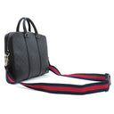 グッチ GUCCI GGスプリーム ブリーフケース 474135 ブラック GGスプリームキャンバス 2WAYバッグ シルバー金具 ビジネスバッグ