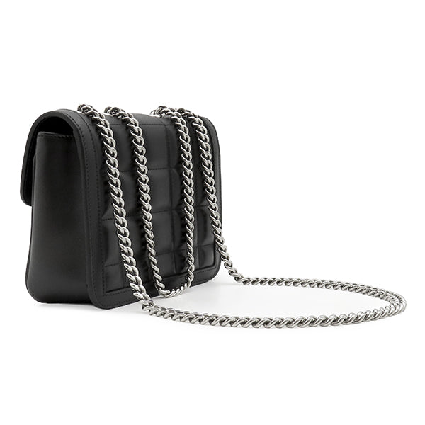 グッチ GUCCI デコ レザー チェーンショルダー 741457 ブラック レザー