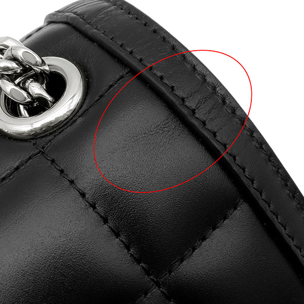 グッチ GUCCI デコ レザー チェーンショルダー 741457 ブラック レザー