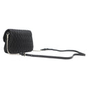 ミュウミュウ MIU MIU マテラッセ ショルダー 5BH126 NERO レザー ショルダーバッグ シルバー金具 黒 ロゴプレート チェーン