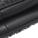 ミュウミュウ MIU MIU マテラッセ ショルダー 5BH126 NERO レザー ショルダーバッグ シルバー金具 黒 ロゴプレート チェーン