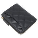 シャネル CHANEL マトラッセ コンパクトウォレット AP3999 ブラック キャビアスキン コインケース ゴールド金具 ココマーク