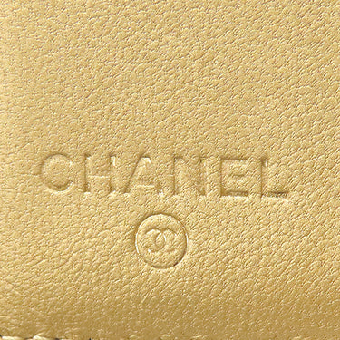 シャネル CHANEL シャネル19 フラップ ウォレット AP1789 ゴールド ラムスキン 三つ折り財布 ゴールド金具 ディズヌフ ココマーク