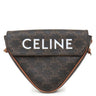 セリーヌ CELINE トリオンフ トライアングルバッグ 195902BZK タン レザー トリオンフキャンバス ショルダーバッグ ポシェット ロゴプリント 茶