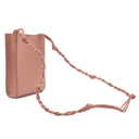 ジルサンダー Jil Sander Tangle スモール ピンク カーフ ショルダーバッグ ゴールド金具 斜め掛け