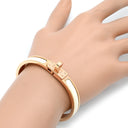 エルメス HERMES ミニ クリック ケリー PM H200004FO85PM クレーム GP エナメル ブレスレット ピンクゴールド金具 アイボリー 白 ケリークラスプモチーフ