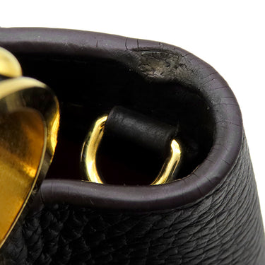 ルイヴィトン LOUIS VUITTON カプシーヌ BB M94755 ブラック レザー トリヨンレザー 　　 2WAYバッグ ゴールド金具 ショルダーバッグ ハンドバッグ 黒×ピンク