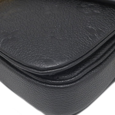 ルイヴィトン LOUIS VUITTON ポシェット メティス EW M46595 ノワール モノグラムアンプラント 2WAYバッグ ゴールド金具 黒