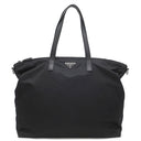 プラダ PRADA 三角ロゴ トート 2VG024 NERO ナイロン レザー 2WAYバッグ シルバー金具 ショルダー 黒