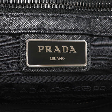 プラダ PRADA 三角ロゴ トート 2VG024 NERO ナイロン レザー 2WAYバッグ シルバー金具 ショルダー 黒