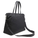 プラダ PRADA 三角ロゴ トート 2VG024 NERO ナイロン レザー 2WAYバッグ シルバー金具 ショルダー 黒