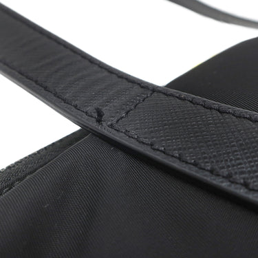 プラダ PRADA 三角ロゴ トート 2VG024 NERO ナイロン レザー 2WAYバッグ シルバー金具 ショルダー 黒