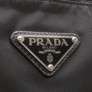 プラダ PRADA 三角ロゴ トート 2VG024 NERO ナイロン レザー 2WAYバッグ シルバー金具 ショルダー 黒