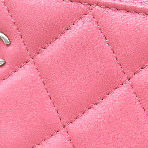 シャネル CHANEL クラシック スモール ジップ ポーチ A82365 ピンク