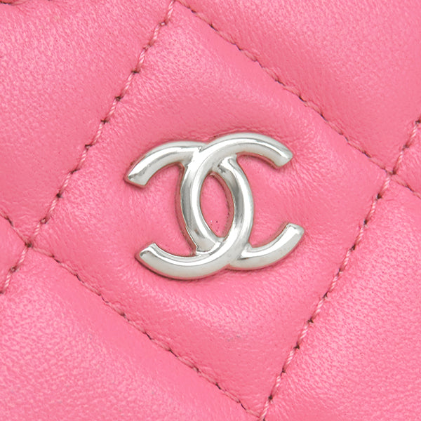 シャネル CHANEL クラシック スモール ジップ ポーチ A82365 ピンク