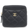シャネル CHANEL マトラッセ フラグメントケース AP2061 ブラック キャビアスキン コインケース ゴールド金具 ココマーク