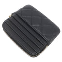 シャネル CHANEL マトラッセ フラグメントケース AP2061 ブラック キャビアスキン コインケース ゴールド金具 ココマーク