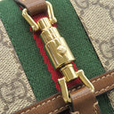 グッチ GUCCI ジャッキー1961 チェーン付き ウォレット 652681 ベージュ×エボニー GGスプリームキャンバス レザー チェーンウォレット ゴールド金具 シェリーライン