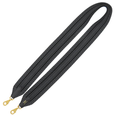 エルメス HERMES バンドリエール サングルカヴァル 50mm ブラック×グリミスティ トワルアッシュ スイフト ショルダーストラップ ゴールド金具 2024年製