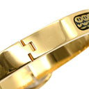 エルメス HERMES ミニクリック PM シェーヌダンクル ブラック×ゴールド メタル エナメル バングル ゴールド金具 バングル 黒 金