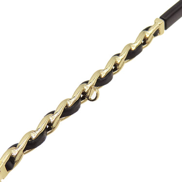 シャネル CHANEL バタフライシェイプ 59□16 4274-Q ブラック×ゴールド プラスチック メタル サングラス ゴールド金具 ココマークチェーン CC