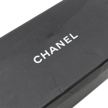シャネル CHANEL バタフライシェイプ 59□16 4274-Q ブラック×ゴールド プラスチック メタル サングラス ゴールド金具 ココマークチェーン CC