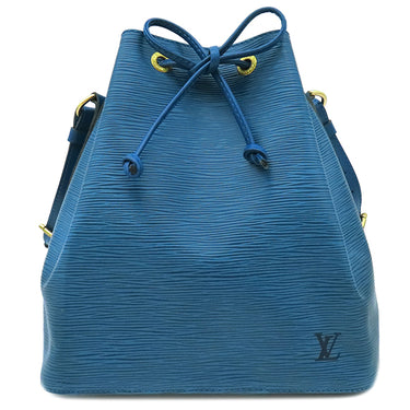 ルイヴィトン Louis Vuitton プチノエ M44105 トレドブルー エピレザー ショルダーバッグ ゴールド金具 青 ショルダー ワンショルダー 巾着型 巾着バッグ